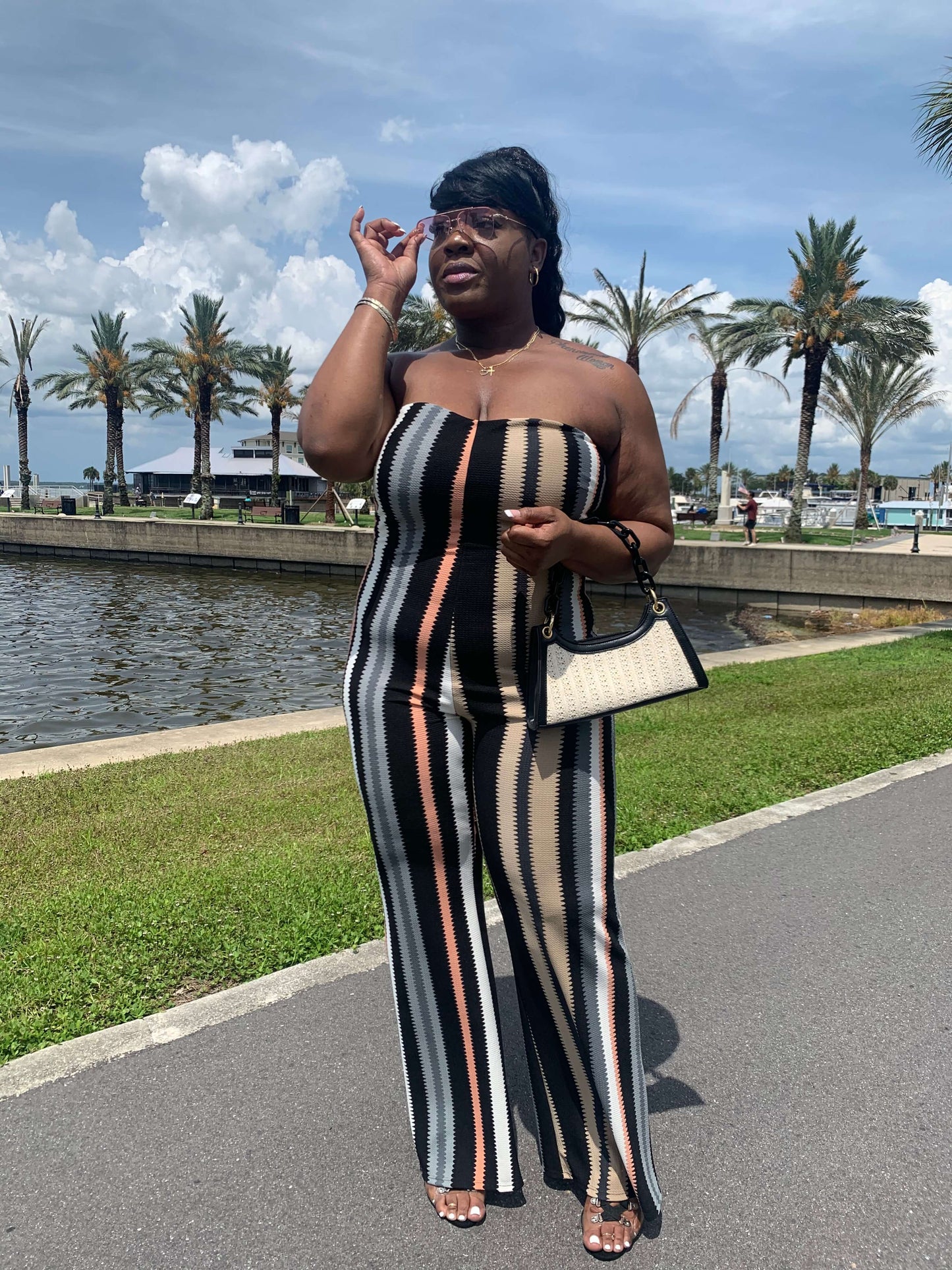 "Sweet lady " Plus Size Jumpsuit