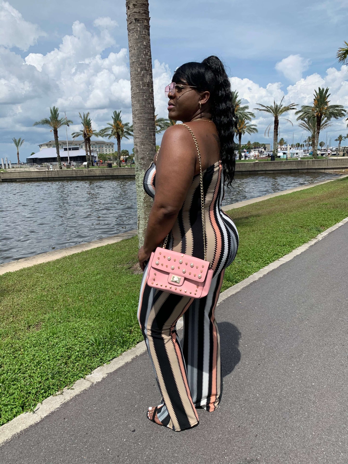 "Sweet lady " Plus Size Jumpsuit