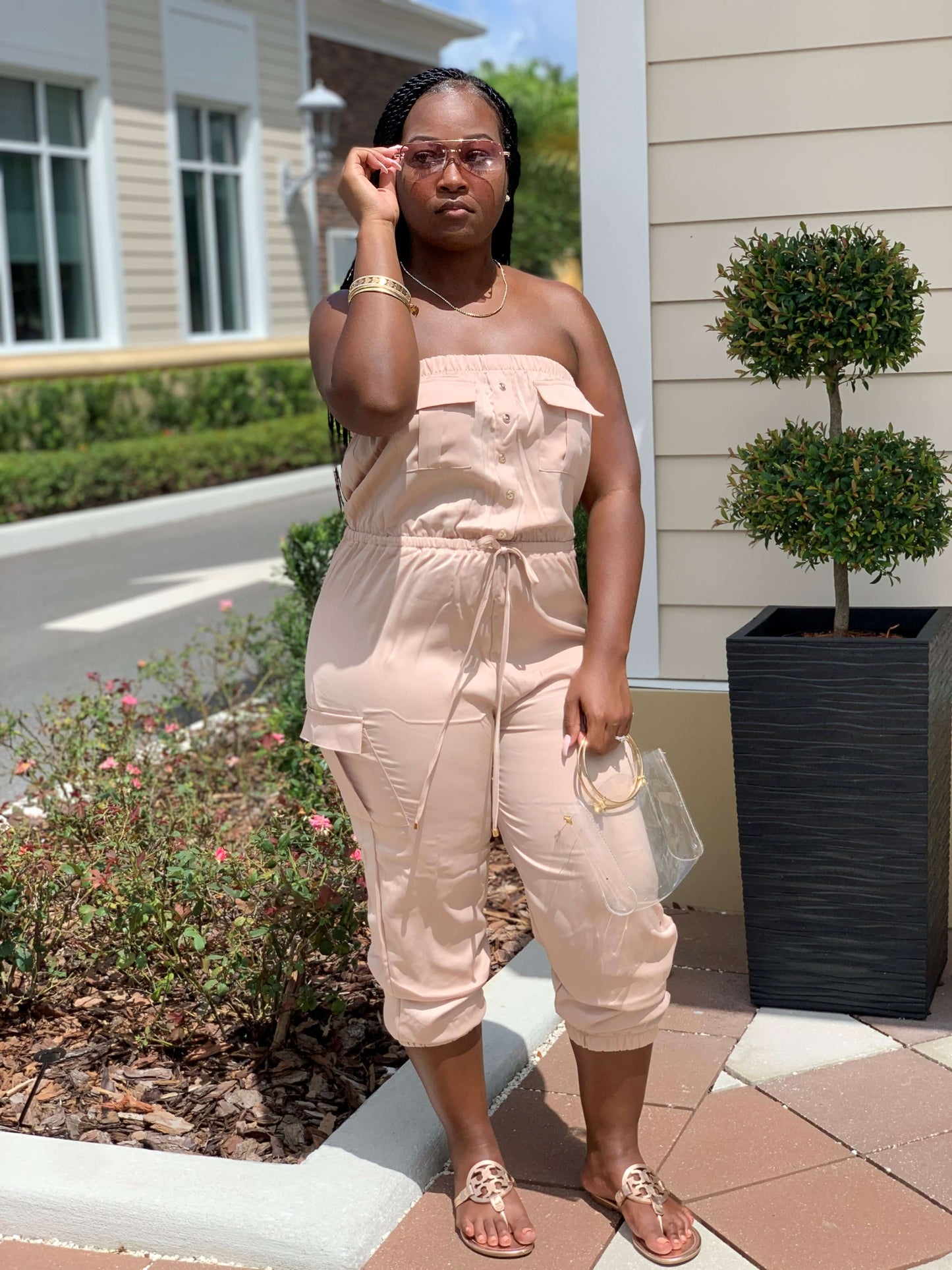 "Dipped n' Champagne" Jumpsuit