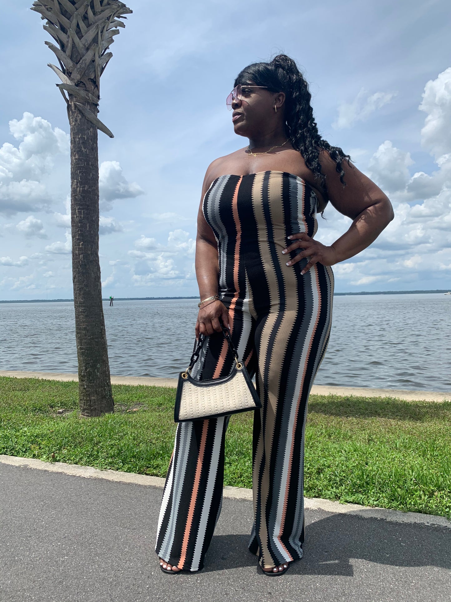 "Sweet lady " Plus Size Jumpsuit
