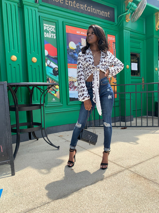 "Love Letters" Kimono Top