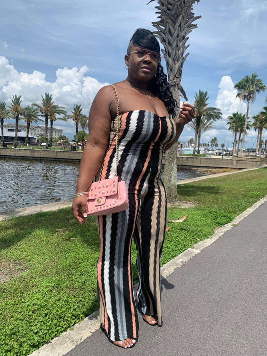 "Sweet lady " Plus Size Jumpsuit