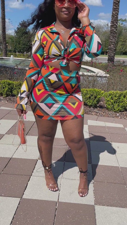 "Artistic" Skirt Set